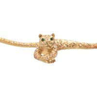 YELLOW GOLD AND DIAMOND LEOPARD NECKLACE