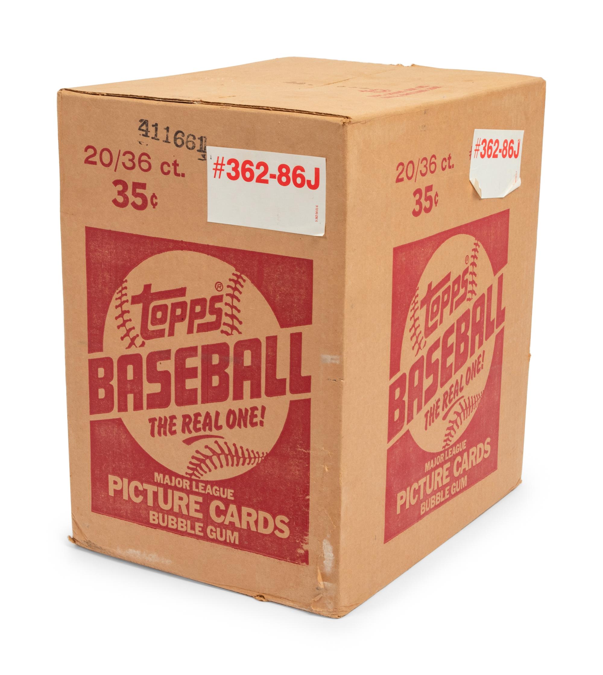 A Case of 1986 Topps Baseball Cards (20 Unopened Boxes, No. 362-86J)