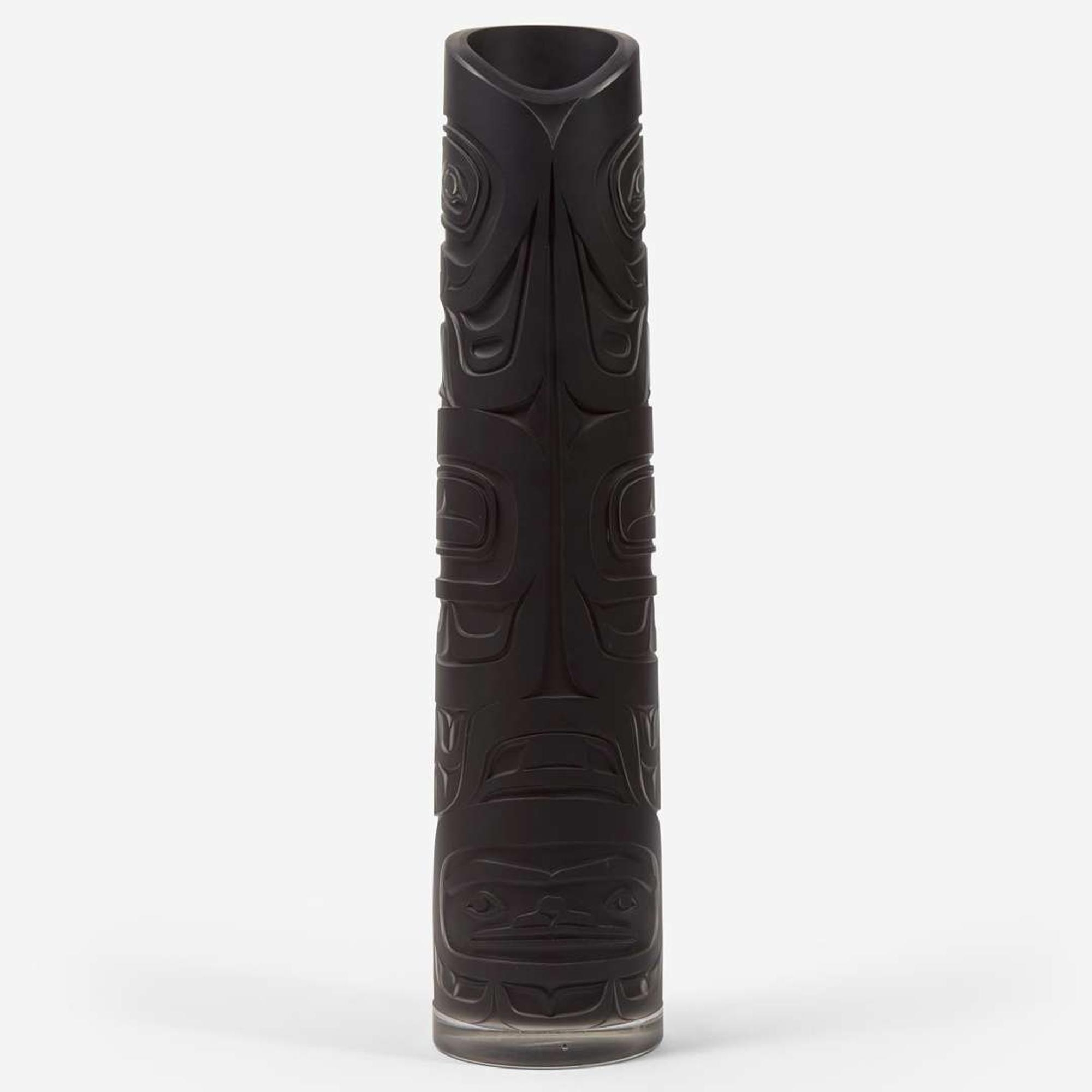 Preston Singletary (American, b. 1963) "Black Eagle" Totem Vase, USA, 2009