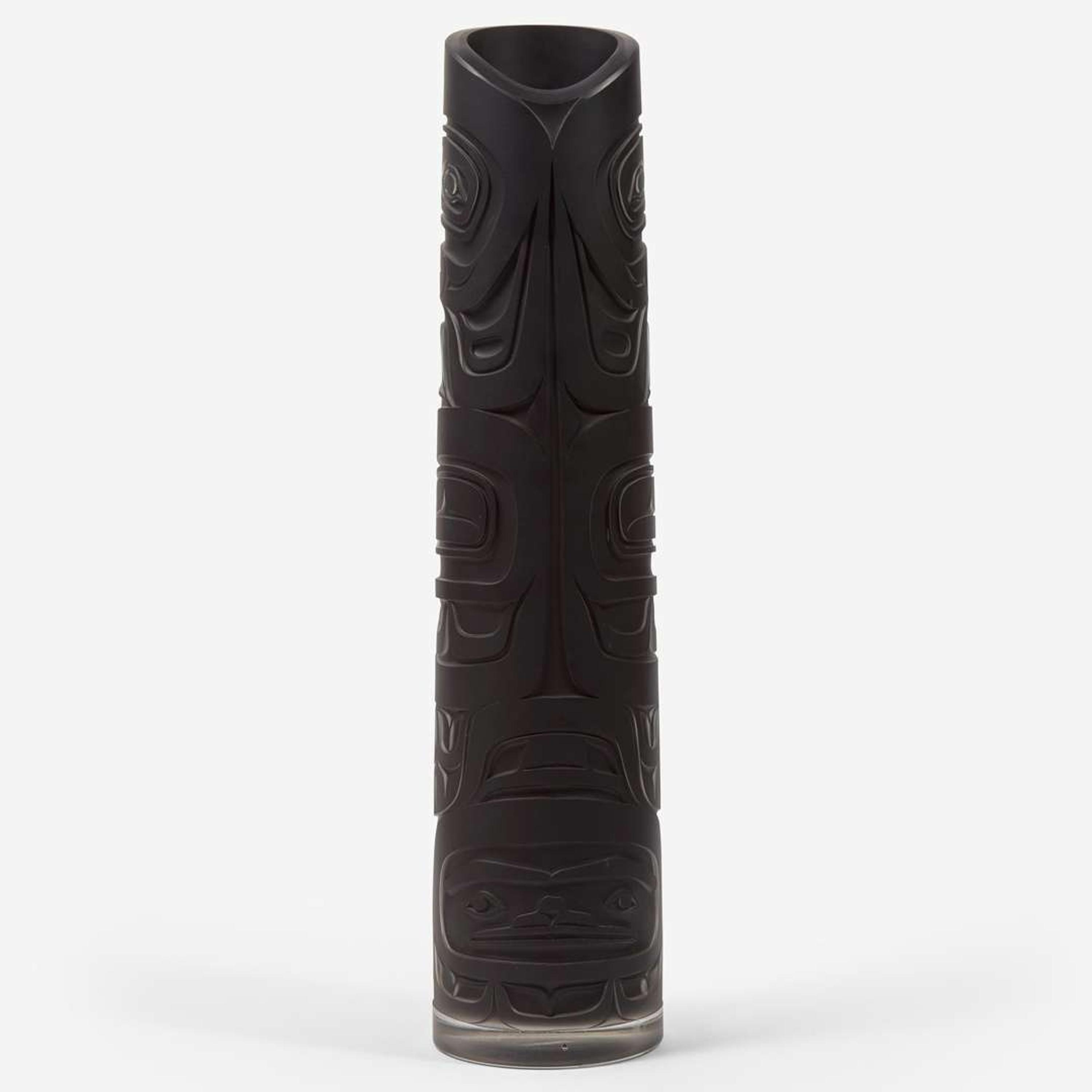 Preston Singletary (American, b. 1963) "Black Eagle" Totem Vase, USA, 2009