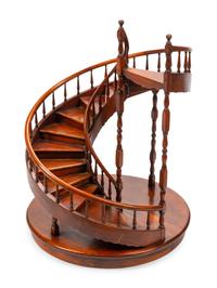 A Georgian Style Mahogany Staircase Model
