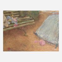 Childe Hassam (American, 1859–1935) Mrs. Hassam in a Garden, Villiers-le-Bel