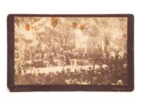[INDIAN WARS] Photograph of sword presentation to Gen. Miles for his efforts in capturing Geronimo.