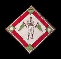 A 1914 B18 Blankets Walter Johnson Green Pennants Quilt Square