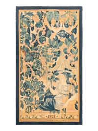 A Pair of Flemish Tapestry Panels Emblematic of Hope and Justice