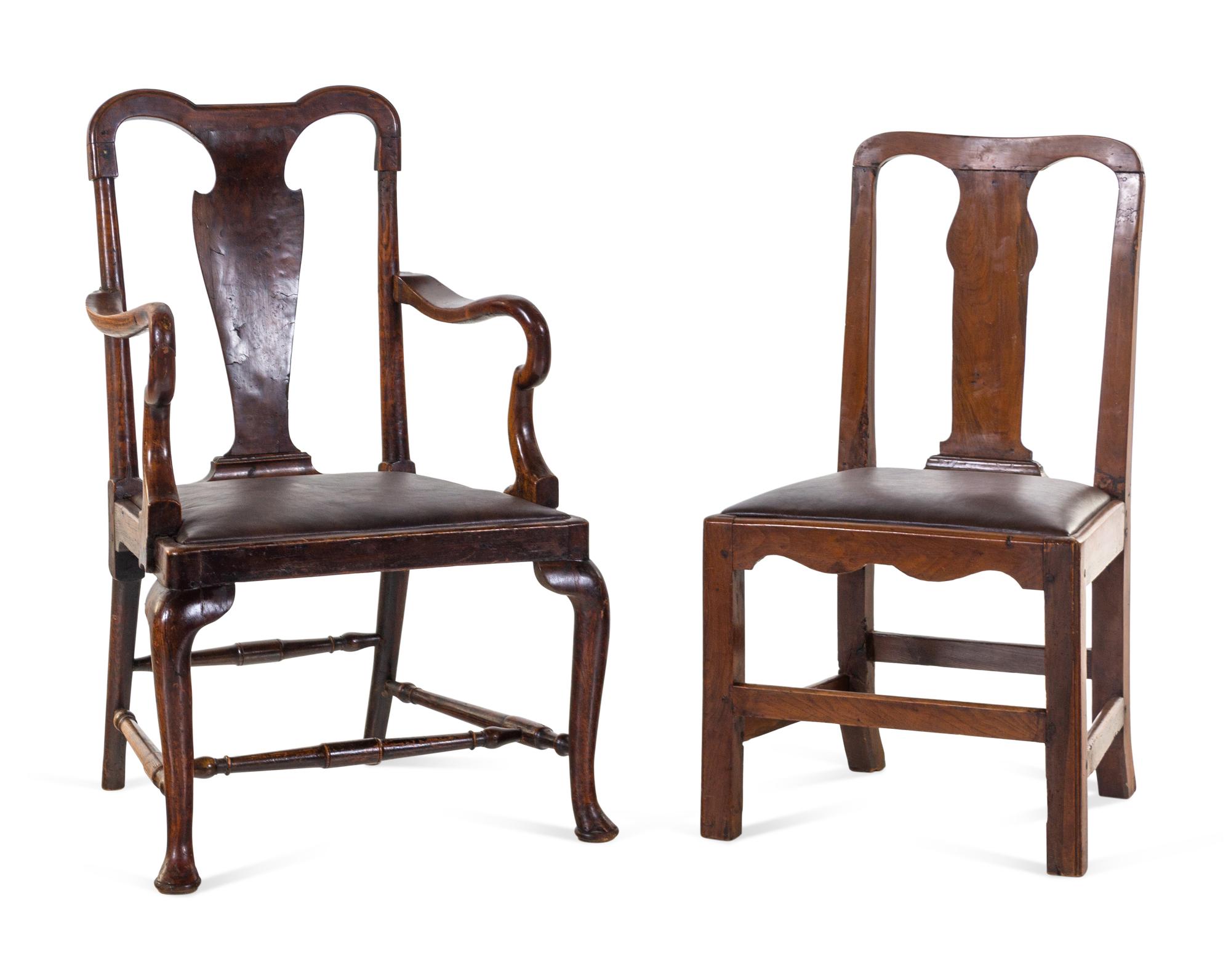 Two English Dining Chairs