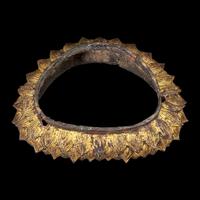 A Chinese Gilt Lacquered Bronze "Lotus" Stand, Late Ming to Early Qing Dynasty, 17th Century 明末清初 銅鎏金蓮台