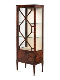 A Continental Tortoise Shell Veneered Vitrine