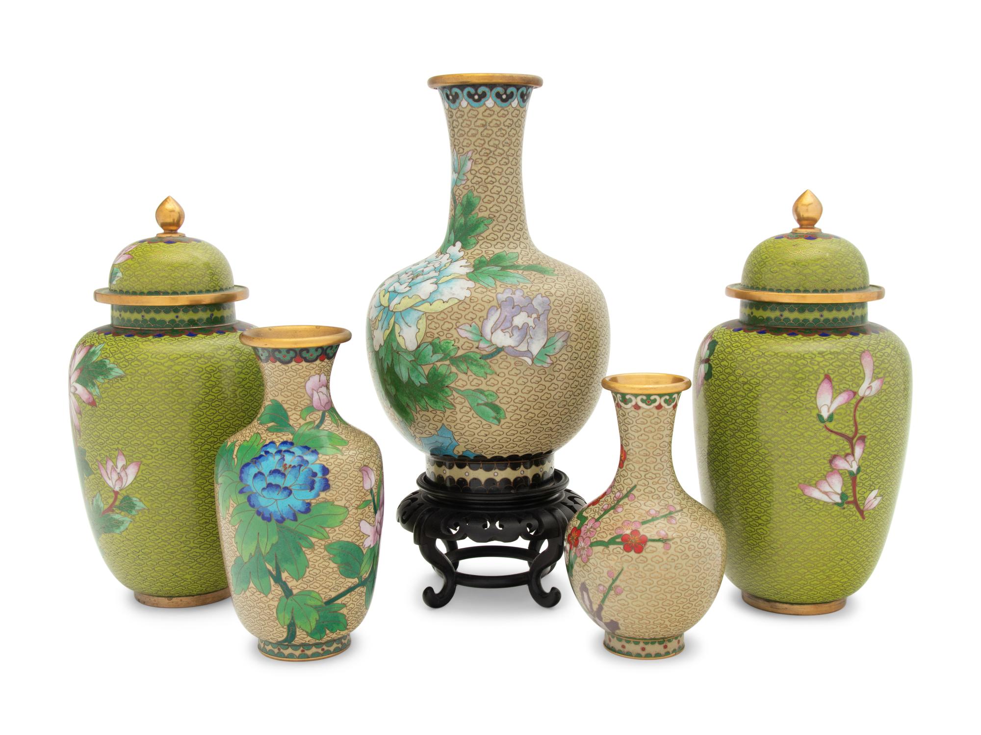 14 Chinese Cloisonné Enamel Articles
