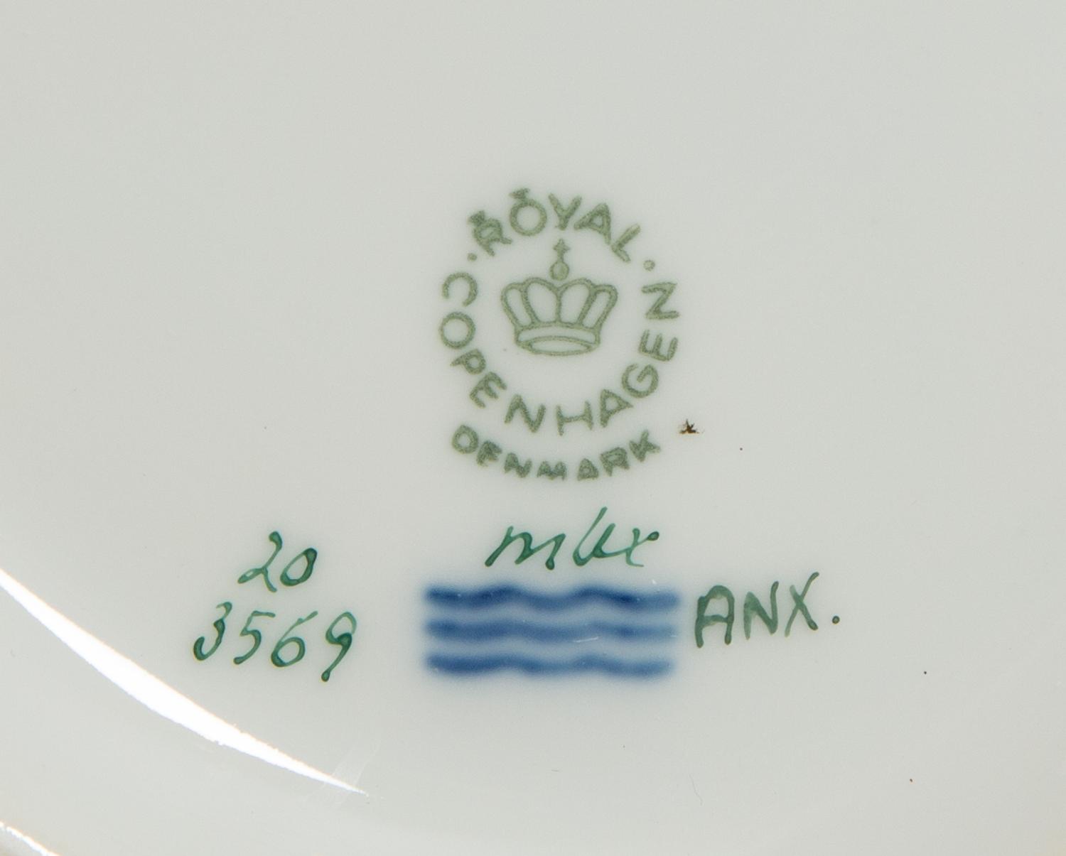 A Royal Copenhagen Flora Danica Porcelain Cache Pot