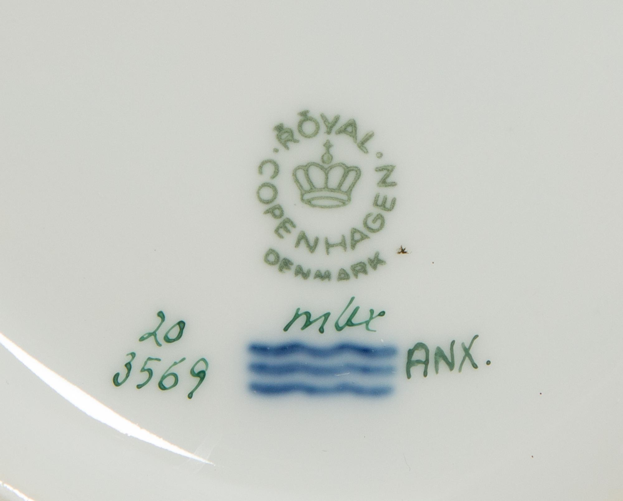 A Royal Copenhagen Flora Danica Porcelain Cache Pot