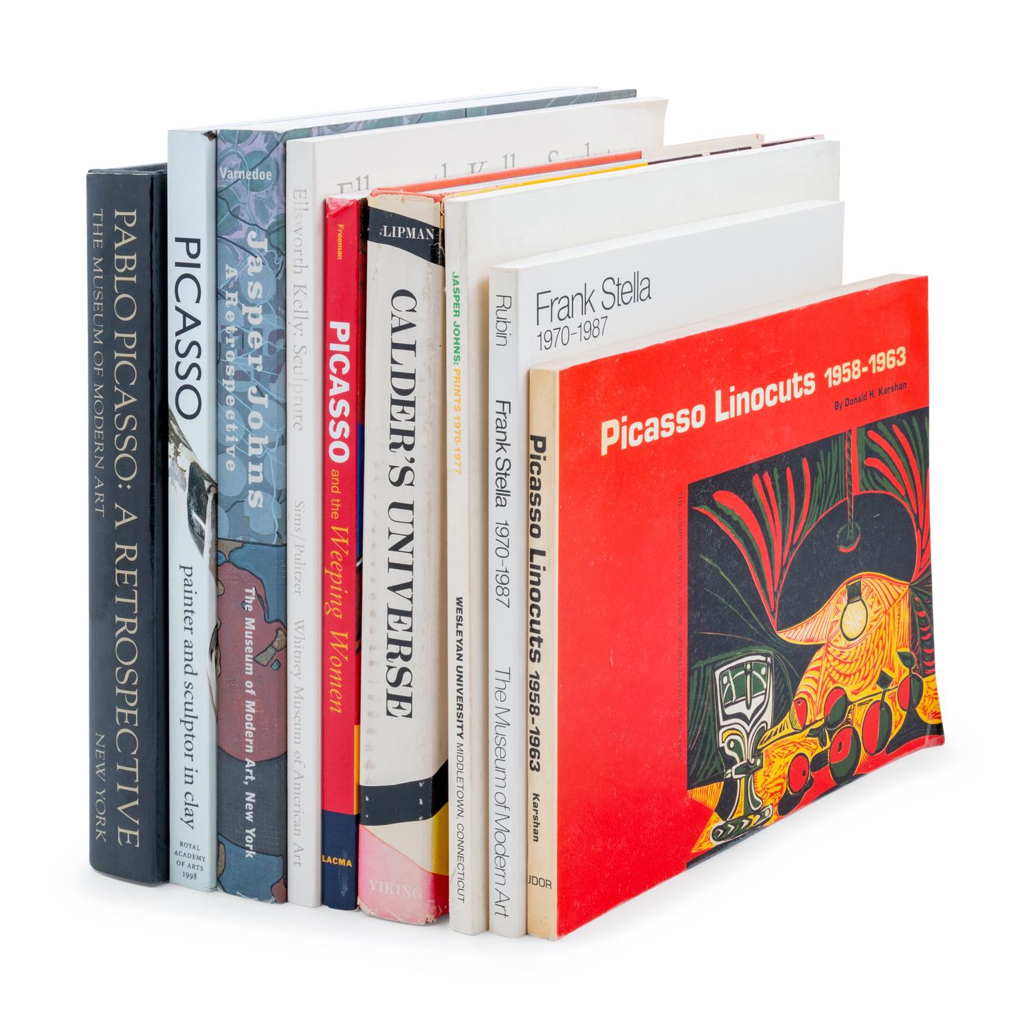 A Group of Nine Art Books on Contemporary Artists