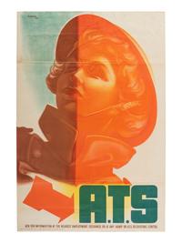 [WW2] 3 posters recruiting women for service in the A.T.S., Cadet Nurse Corps and Women's Land Army.