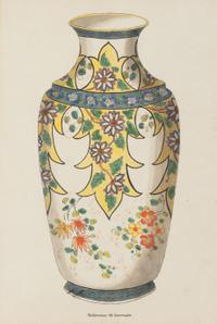 A Set of Six Framed Prints of Chinese Porcelain Vases