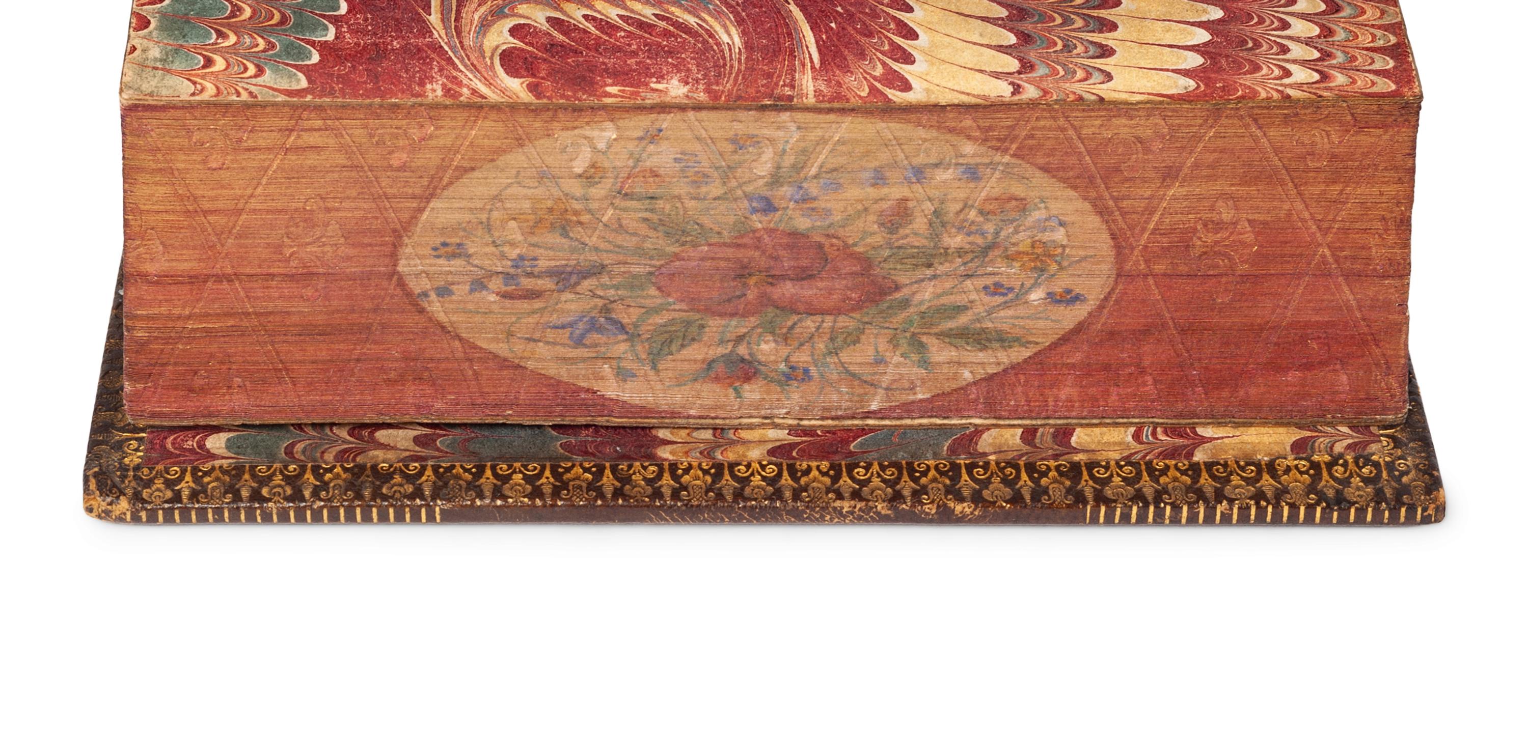[FORE-EDGE PAINTING] -- A group of 6 religious works in 3 volumes with FORE-EDGE PAINTINGS, comprising: