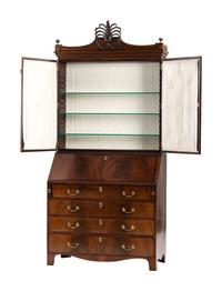 A George III Mahogany Secretary Bookcase