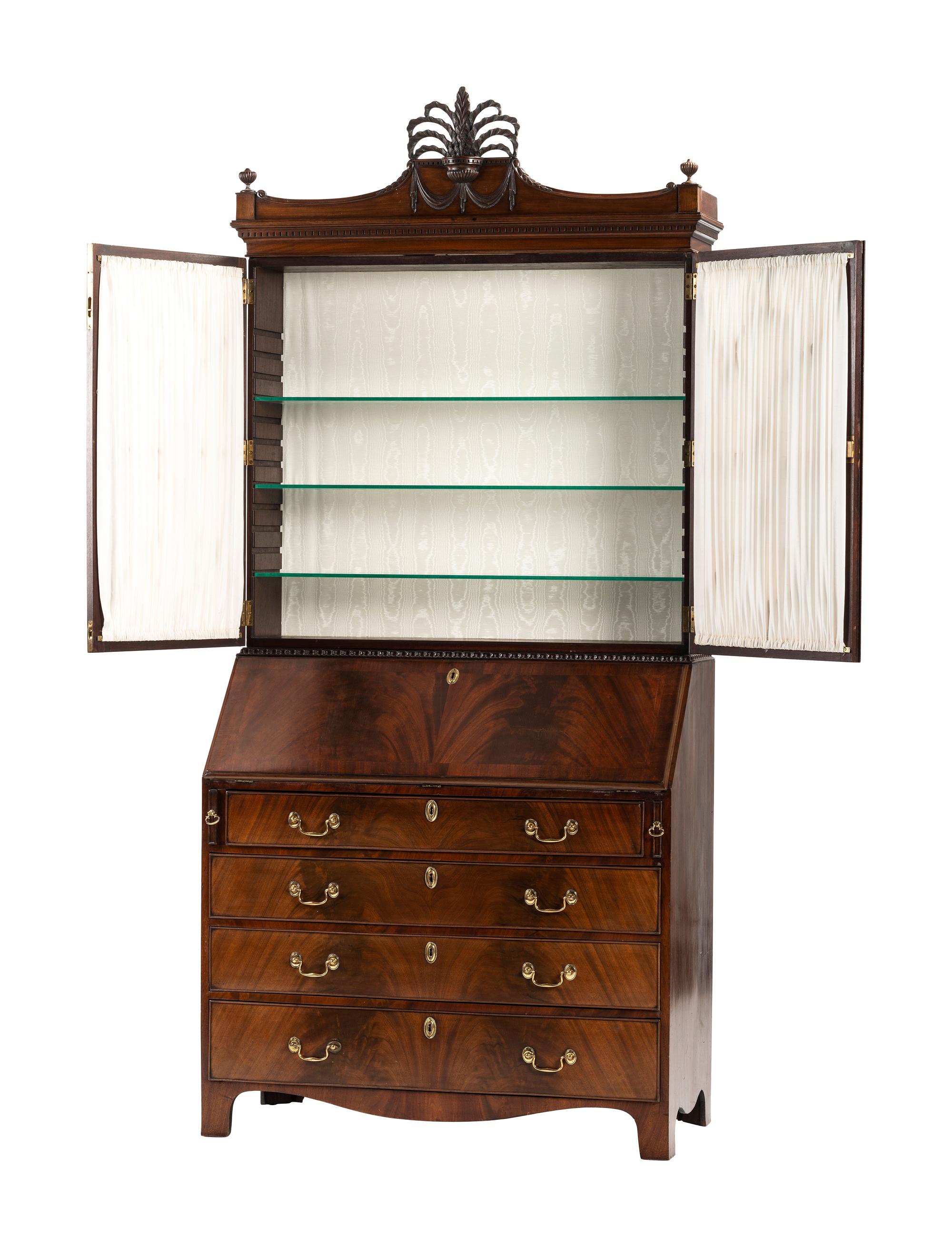 A George III Mahogany Secretary Bookcase