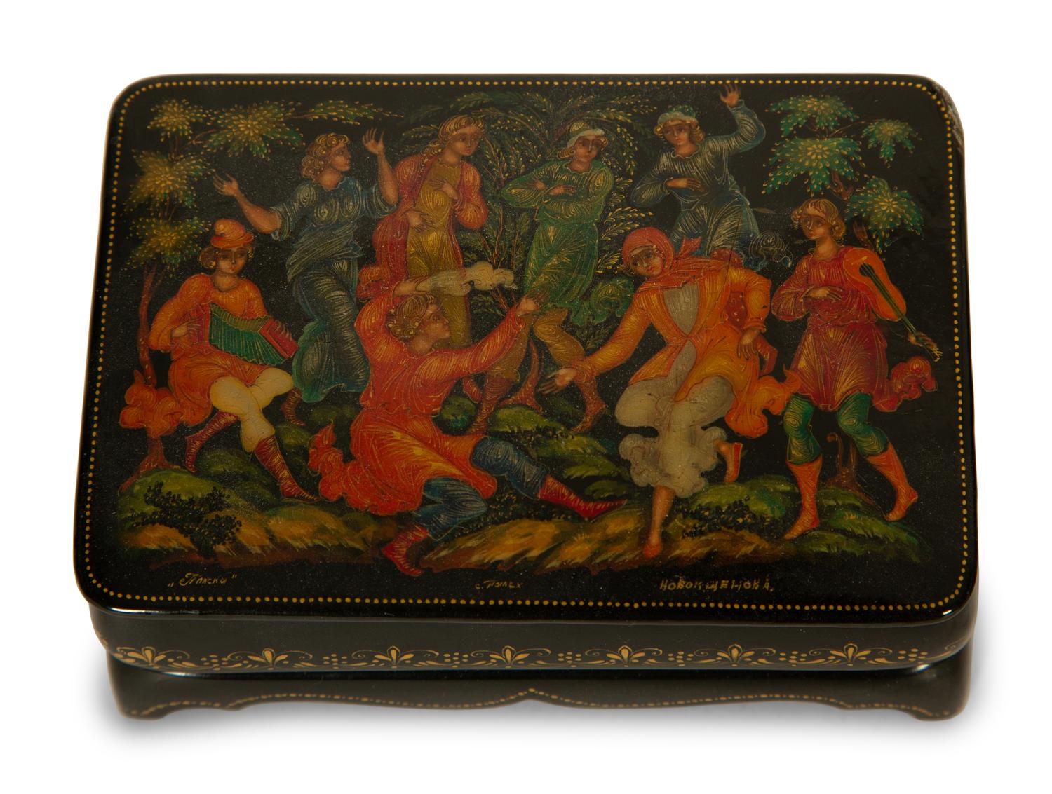 Two Russian Lacquer Boxes