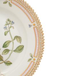 A Set of Twelve Royal Copenhagen Flora Danica Porcelain Bread Plates
