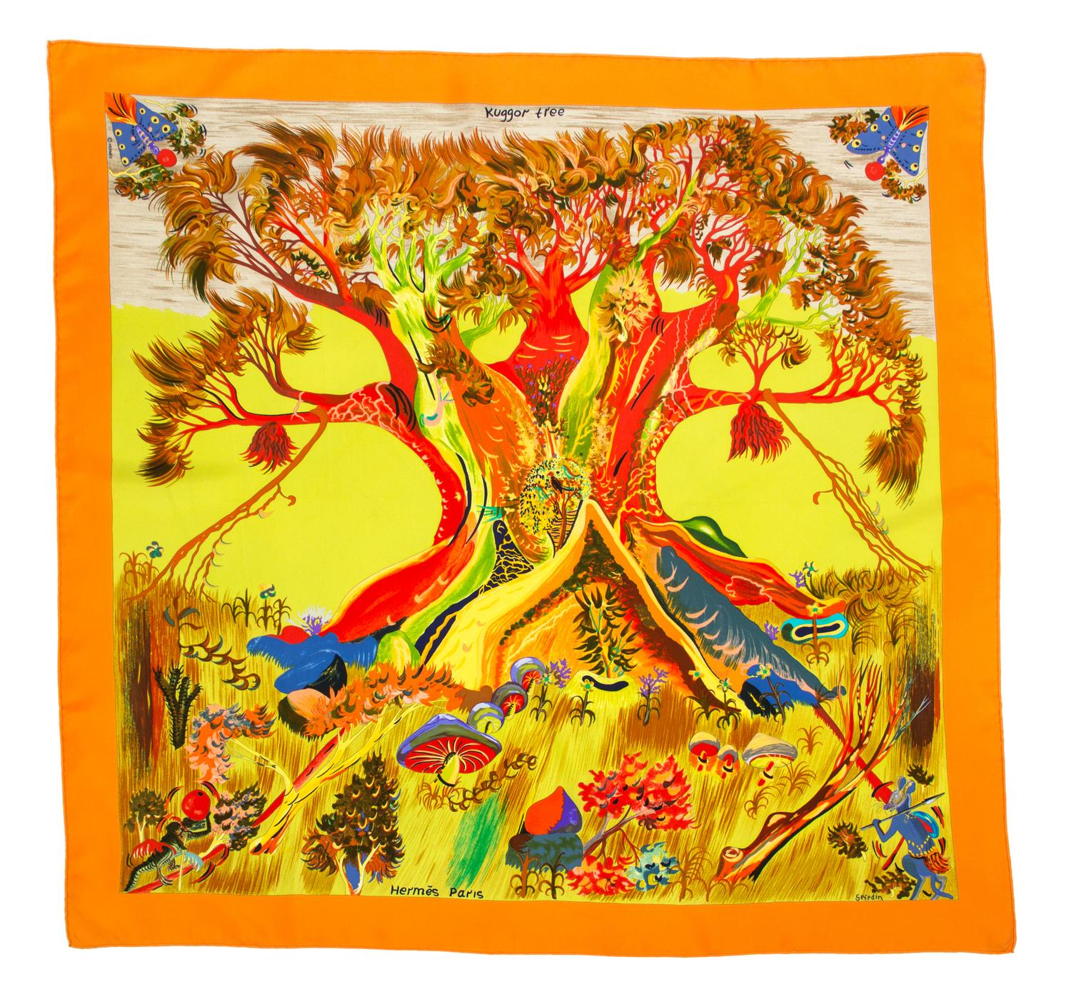 An Hermes 90cm Silk Scarf, 36" x 36".