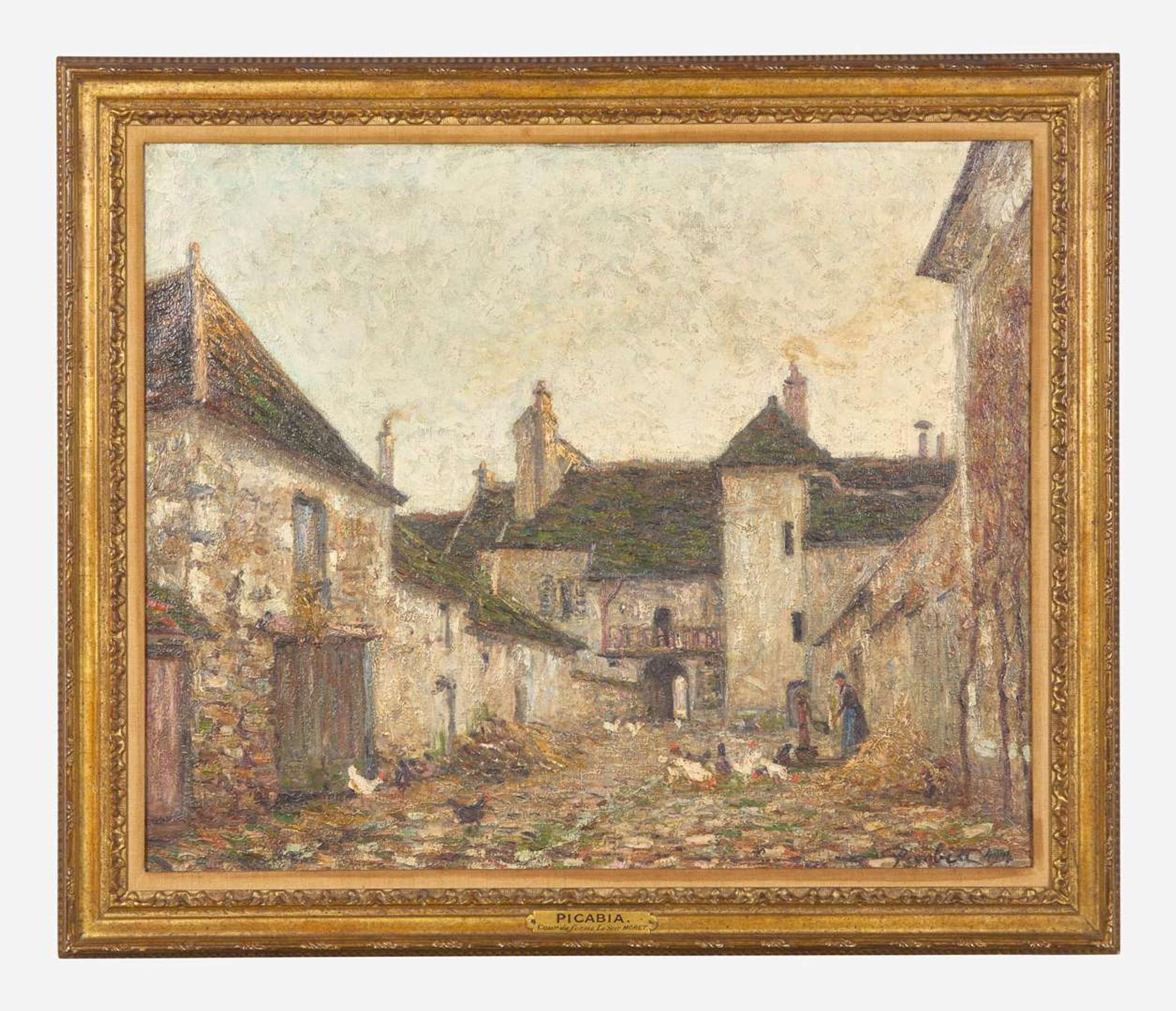 Francis Picabia (French, 1879-1953) - Cour de Ferme, Le Soir, Moret