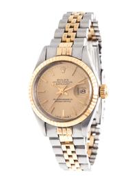 ROLEX, STAINLESS STEEL AND YELLOW GOLD REF. 6916 'OYSTER PERPETUAL DATEJUST' WRISTWATCH, CIRCA 1973