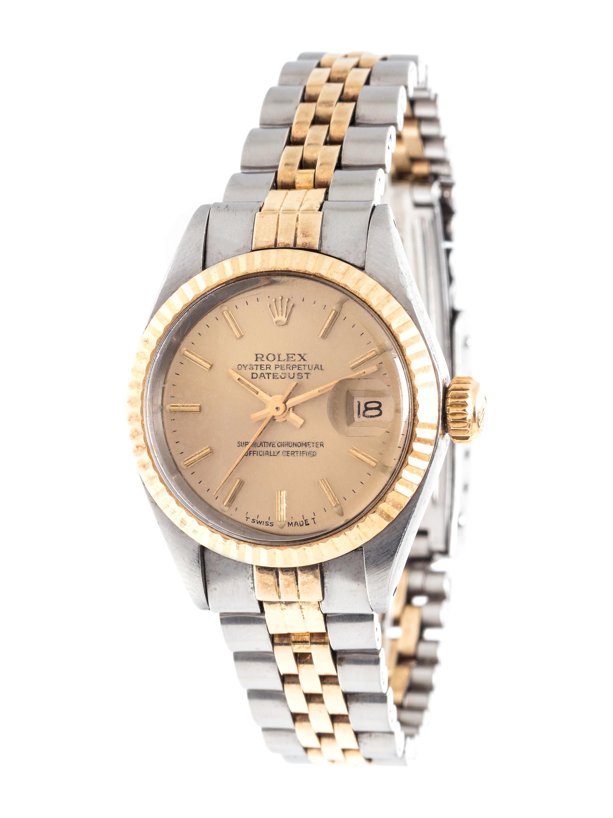 ROLEX, STAINLESS STEEL AND YELLOW GOLD REF. 6916 'OYSTER PERPETUAL DATEJUST' WRISTWATCH, CIRCA 1973