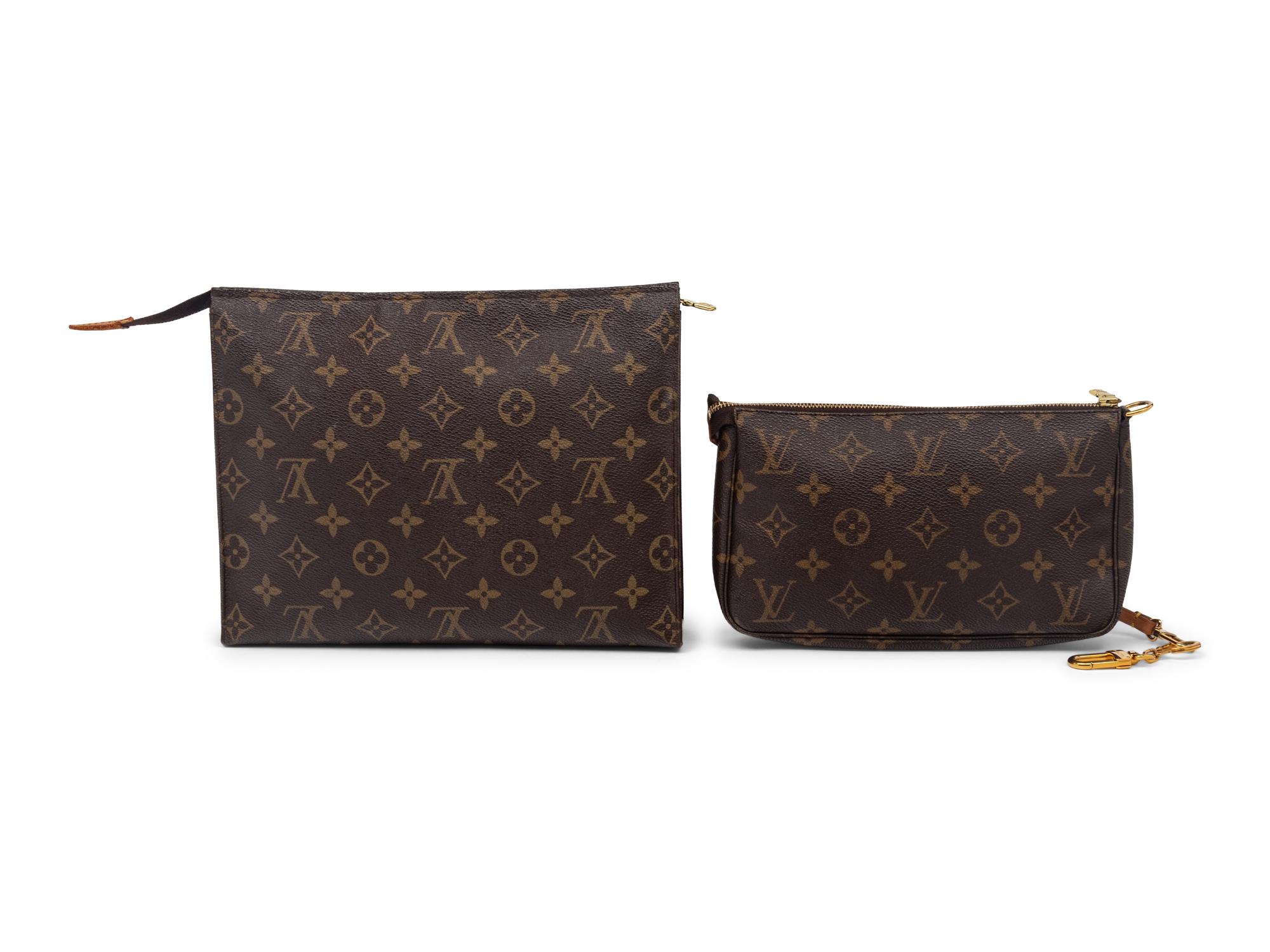 Two Louis Vuitton Monogram Pochettes