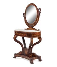 A Continental Marquetry Dressing Table