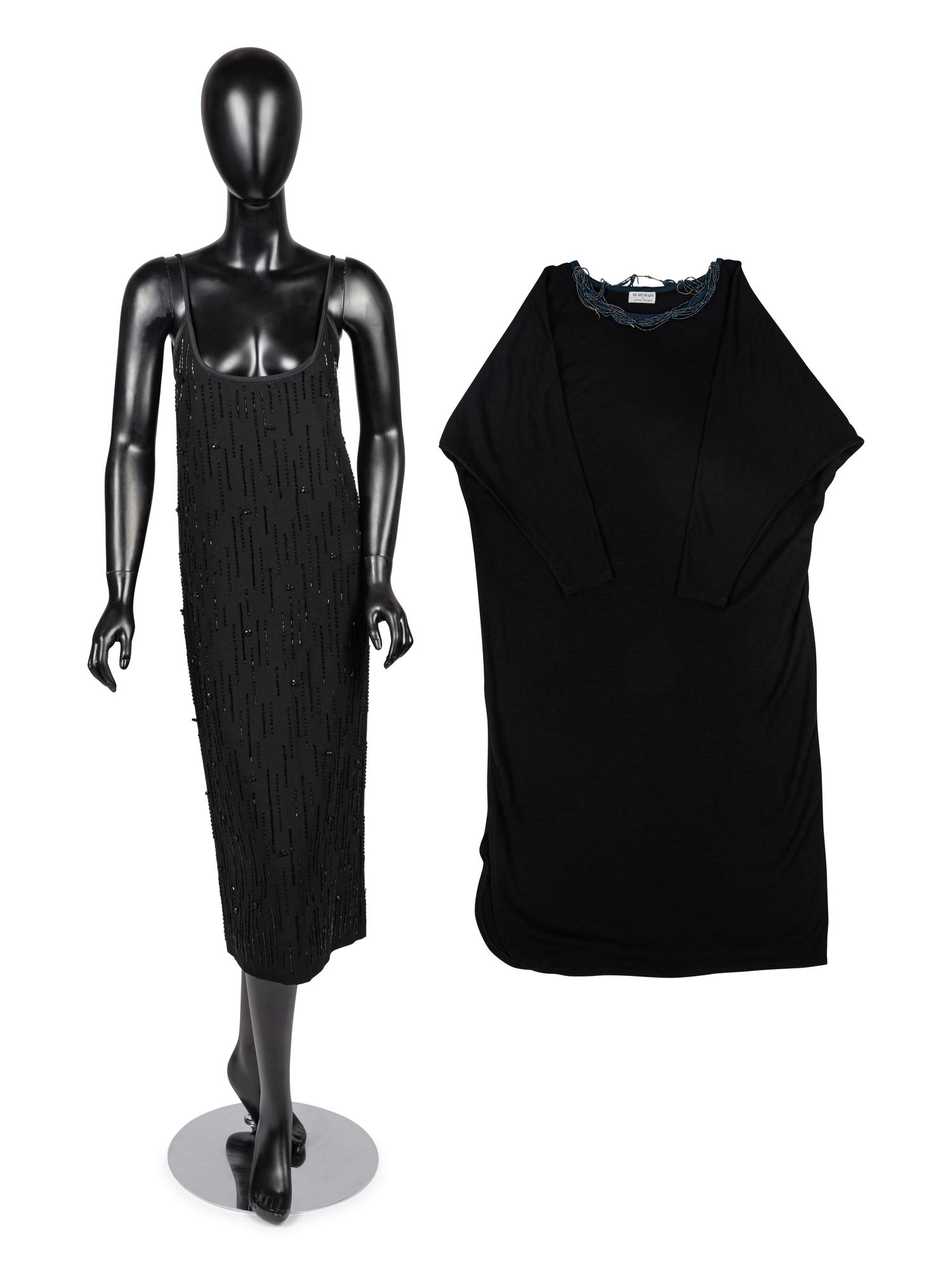 Two Beaded Dresses by Arthur McGee, 1980s