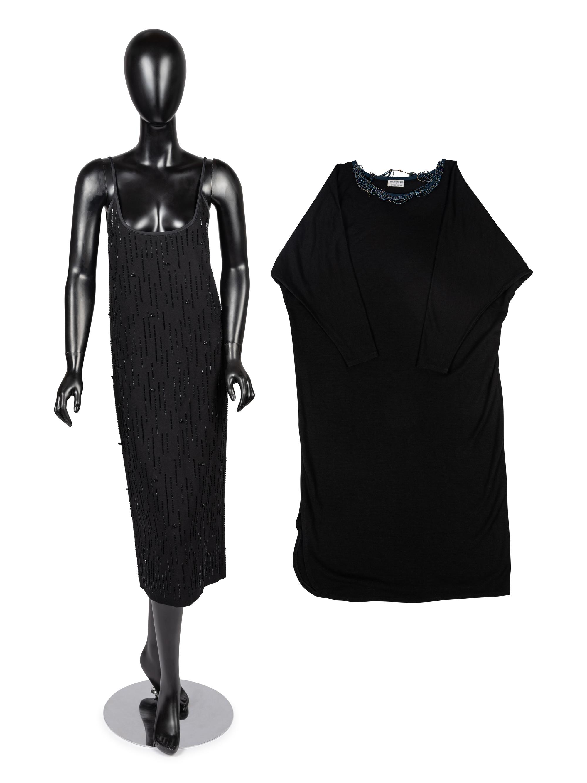 Two Beaded Dresses by Arthur McGee, 1980s
