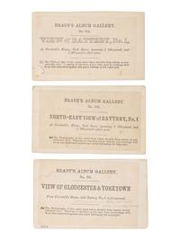 [CIVIL WAR]. 11 CDVs of artillery and fortifications from Brady's Album Gallery . 1862.