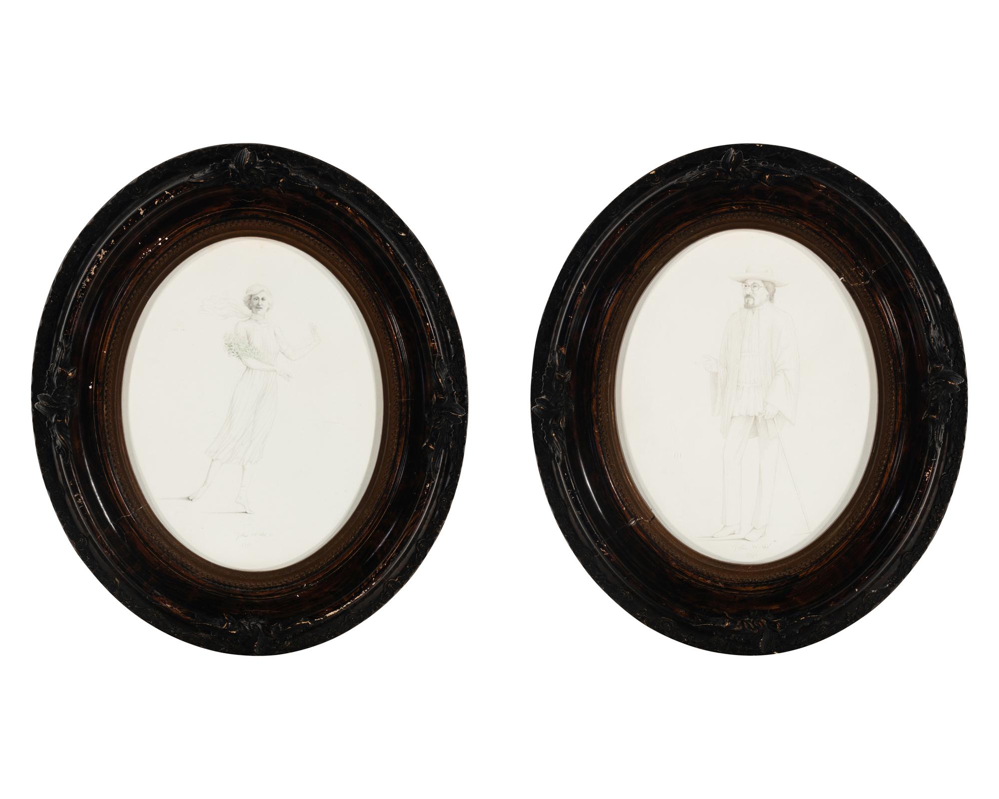 William and Joyce Wartmann, Edgerton, Wisconsin (two works in original frames), 1981