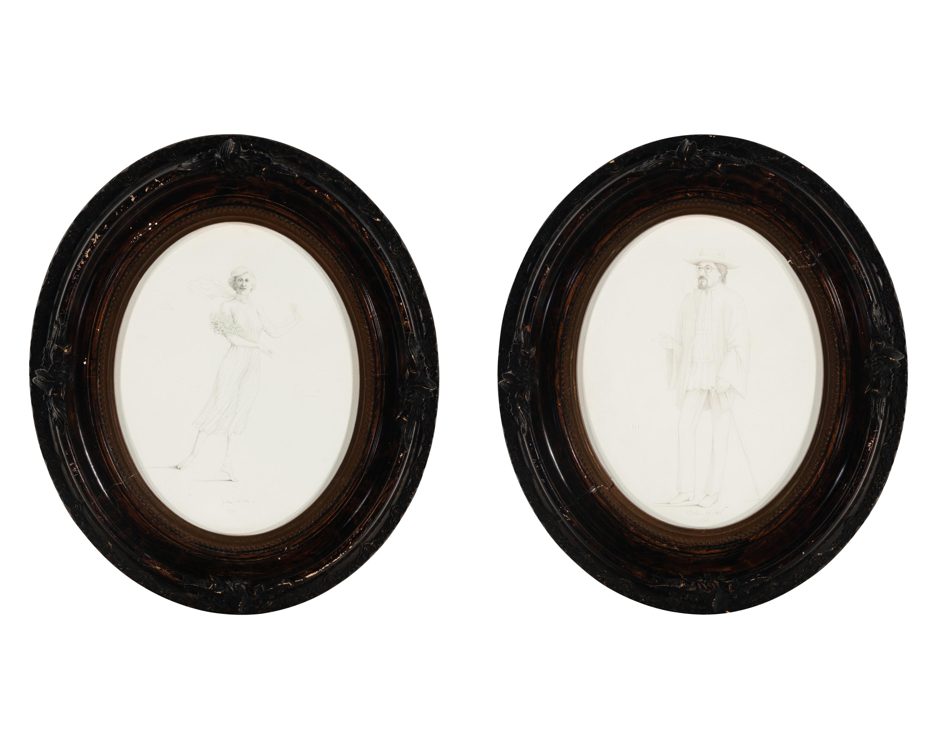 William and Joyce Wartmann, Edgerton, Wisconsin (two works in original frames), 1981