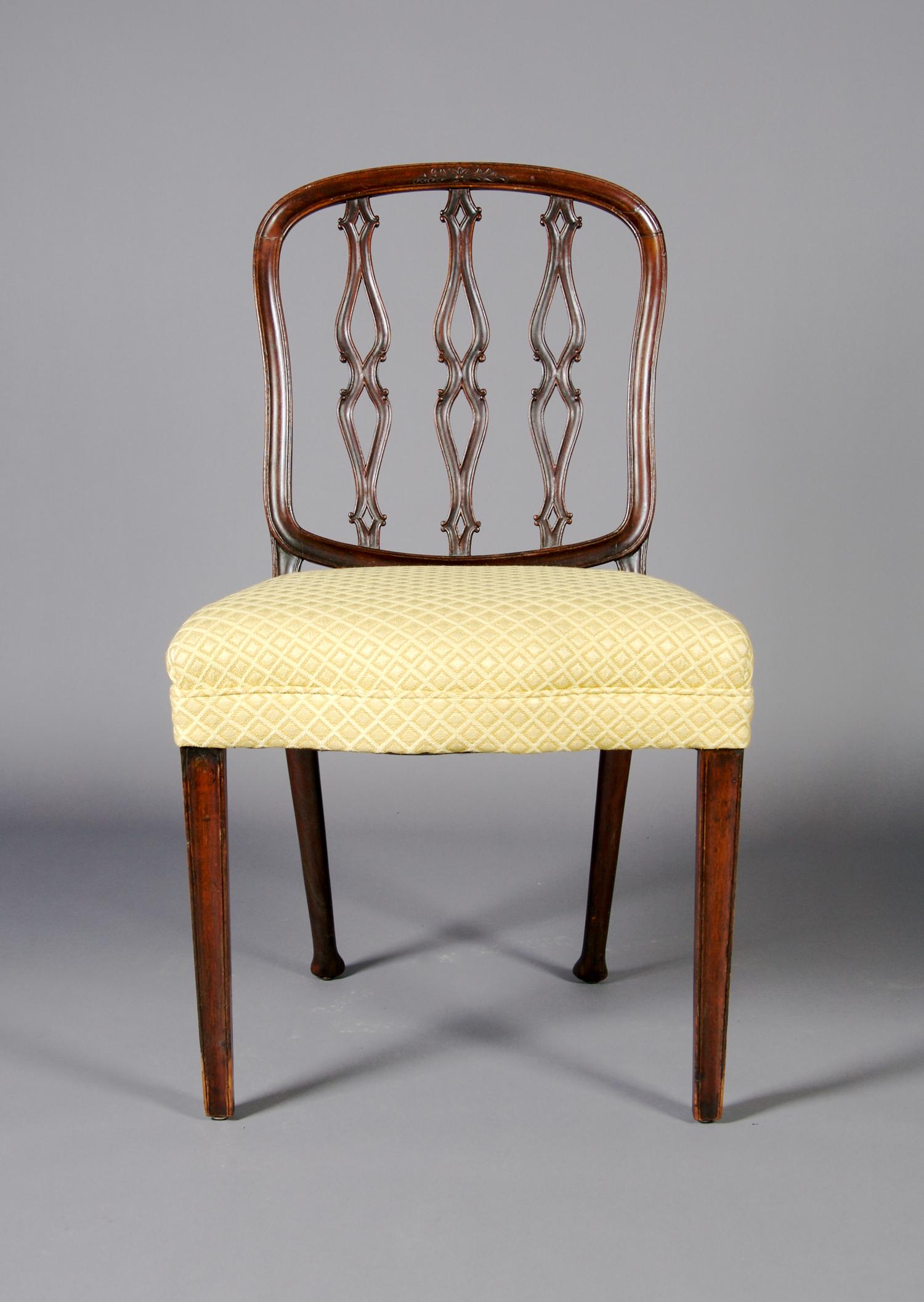 An English Rosewood Side Chair, Height 37 7/8 inches.
