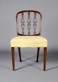 An English Rosewood Side Chair, Height 37 7/8 inches.