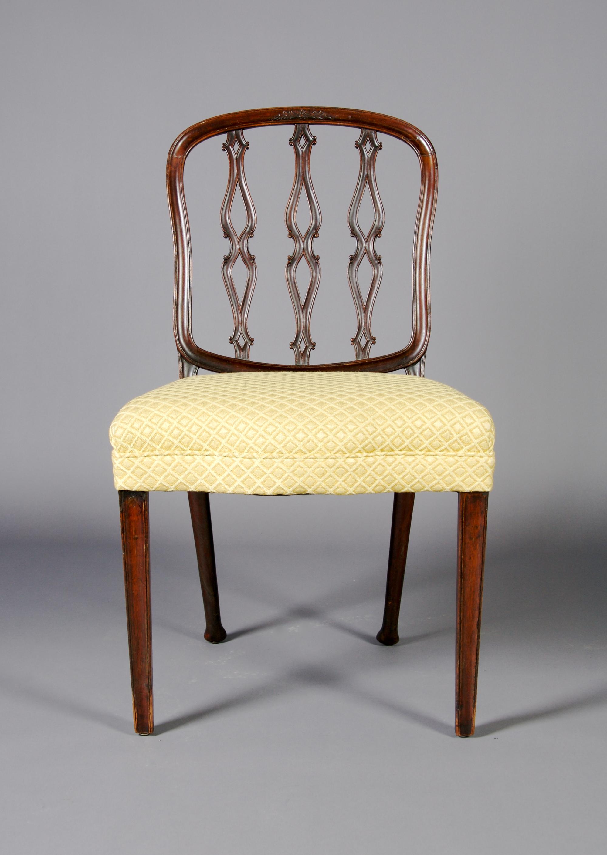 An English Rosewood Side Chair, Height 37 7/8 inches.