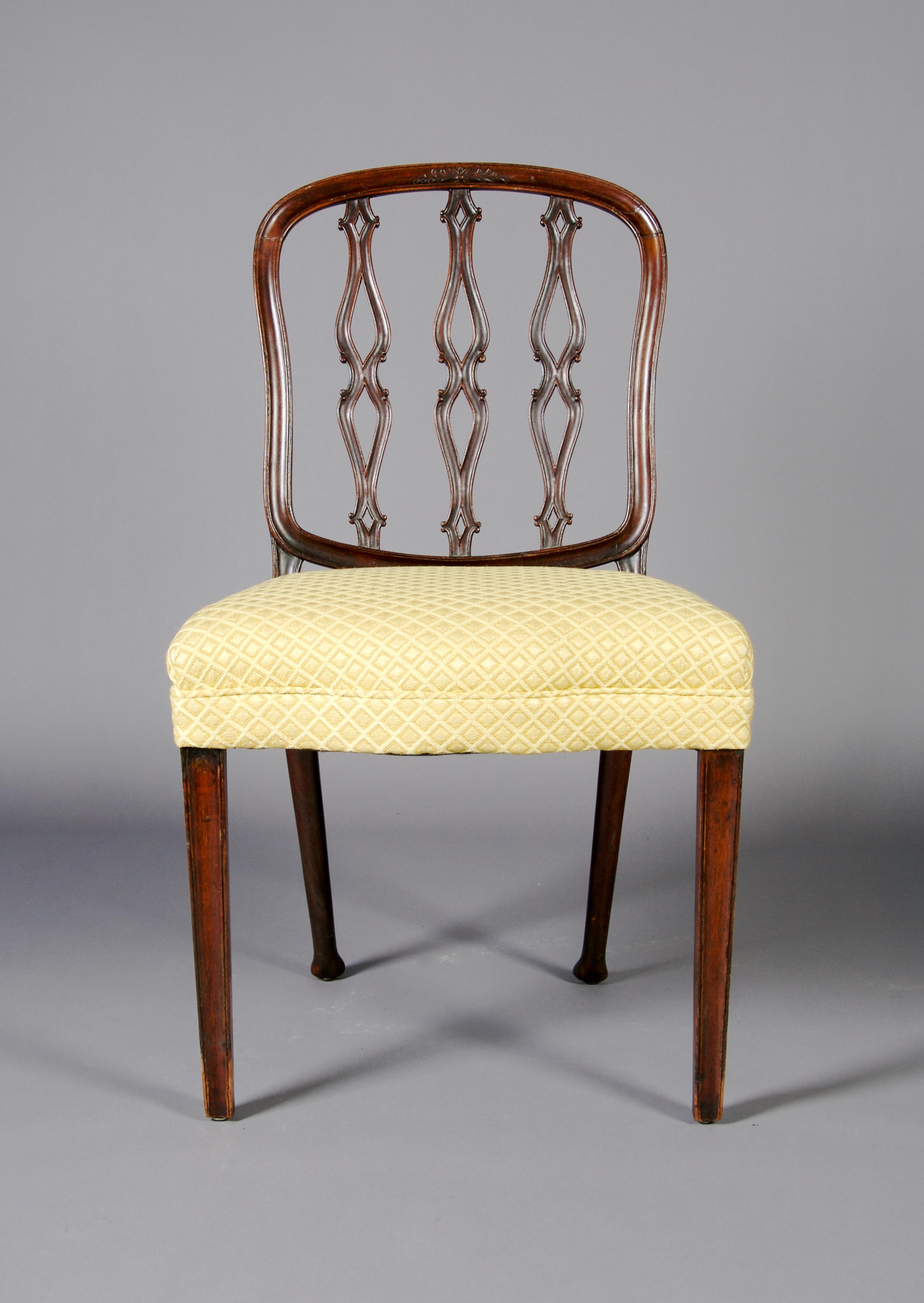 An English Rosewood Side Chair, Height 37 7/8 inches.