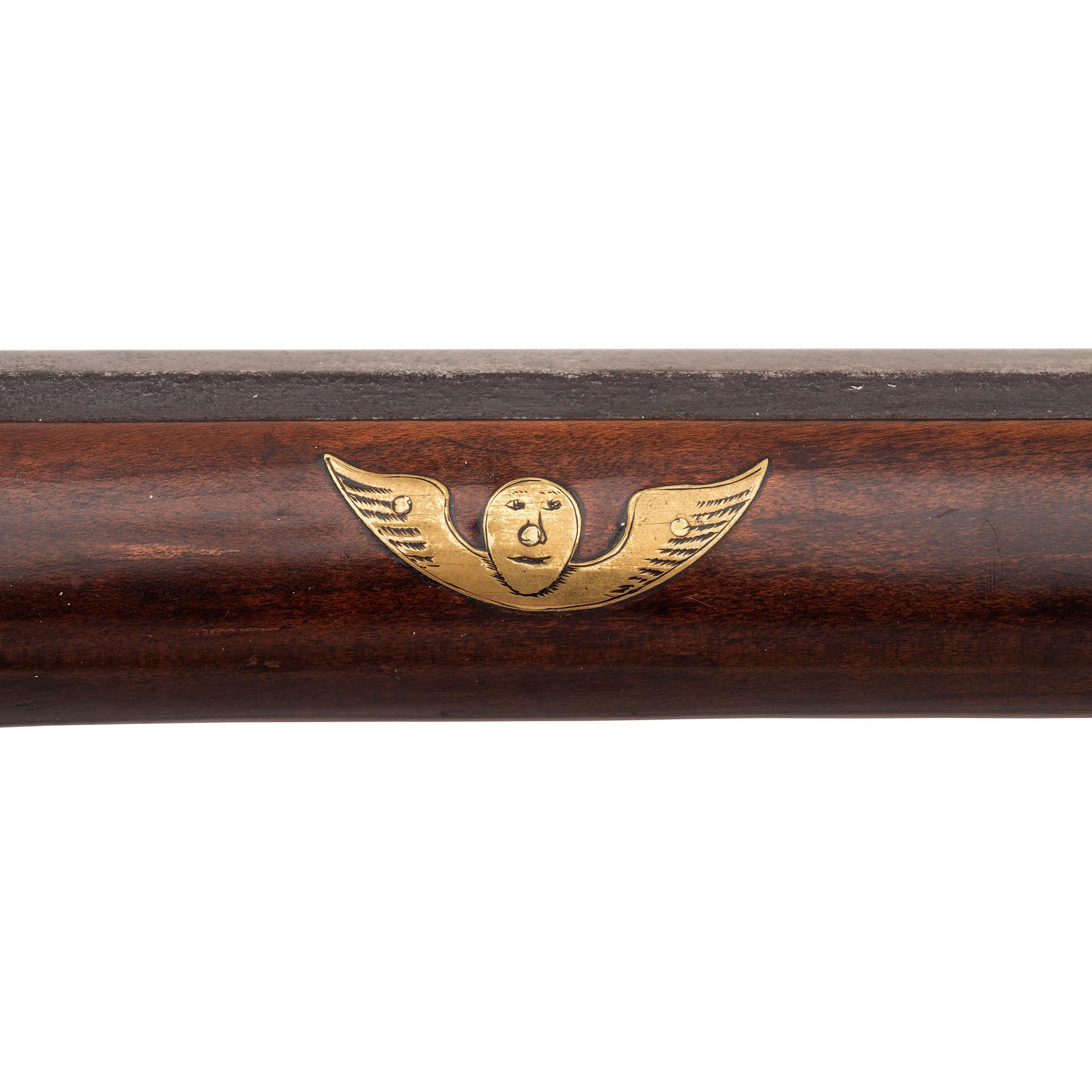 Highly Adorned Lehigh Valley Flintlock Rifle Attributed to Adam Knutz