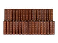DICKENS, Charles (1812-1870). The Works of Charles Dickens. Andrew Lang, editor. 34 volumes. [ Uniformly bound with :] FORSTER, John (1812-1876). The Life of Charles Dickens. 2 volumes. London & New York: Chapman & Hall, Ld. & Charles Scribner's Sons, [1897-1899], 1904.