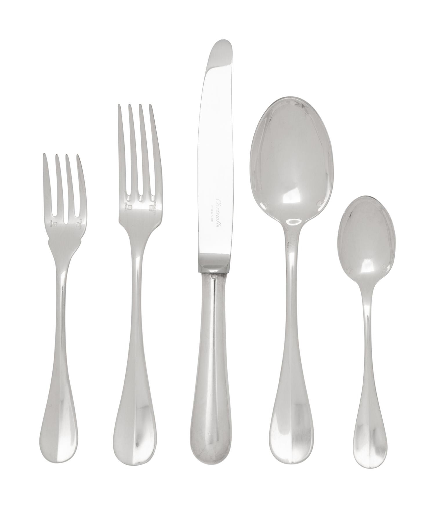 A Christofle Silver-Plate Flatware Service