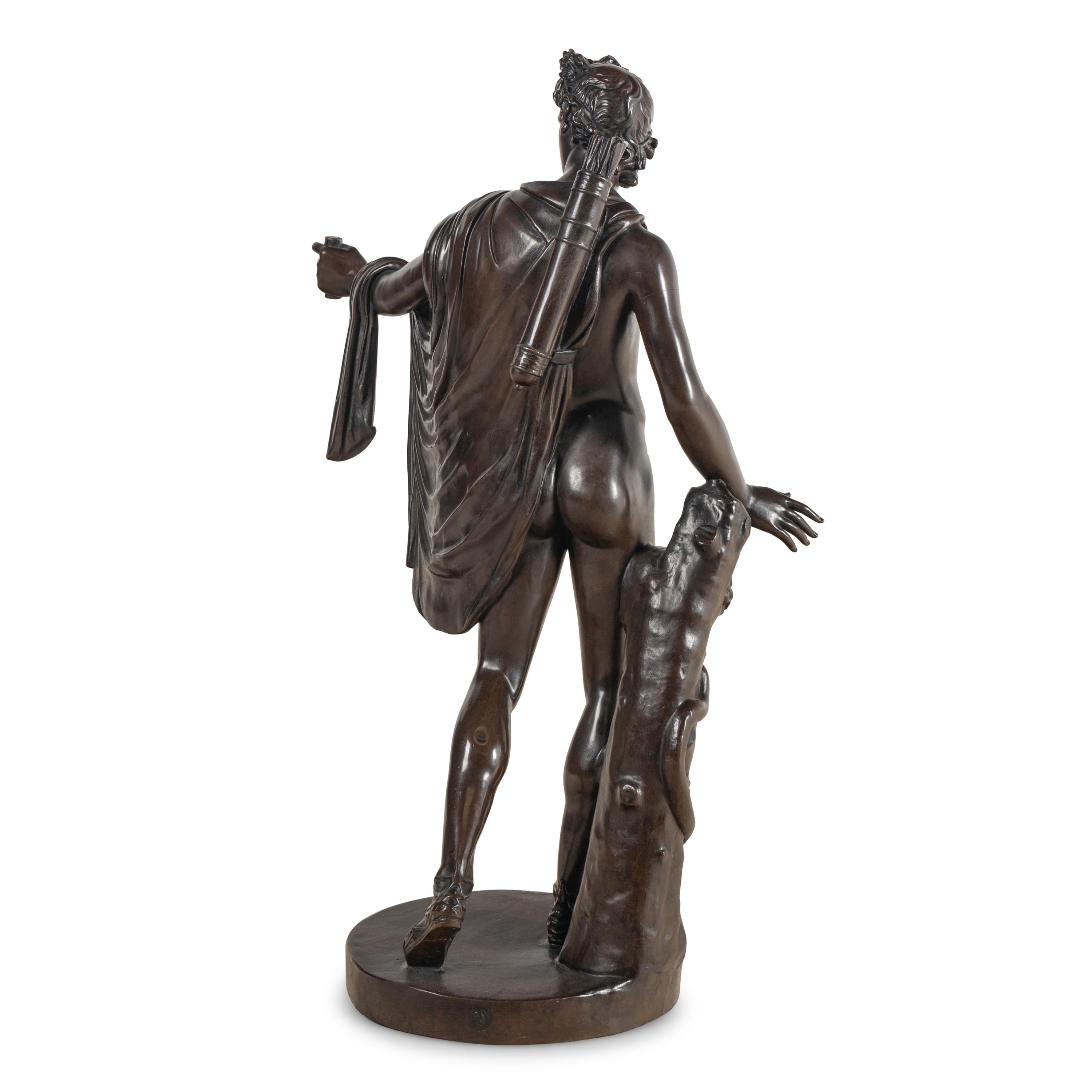 A French Bronze Figure of Apollo Belvedere