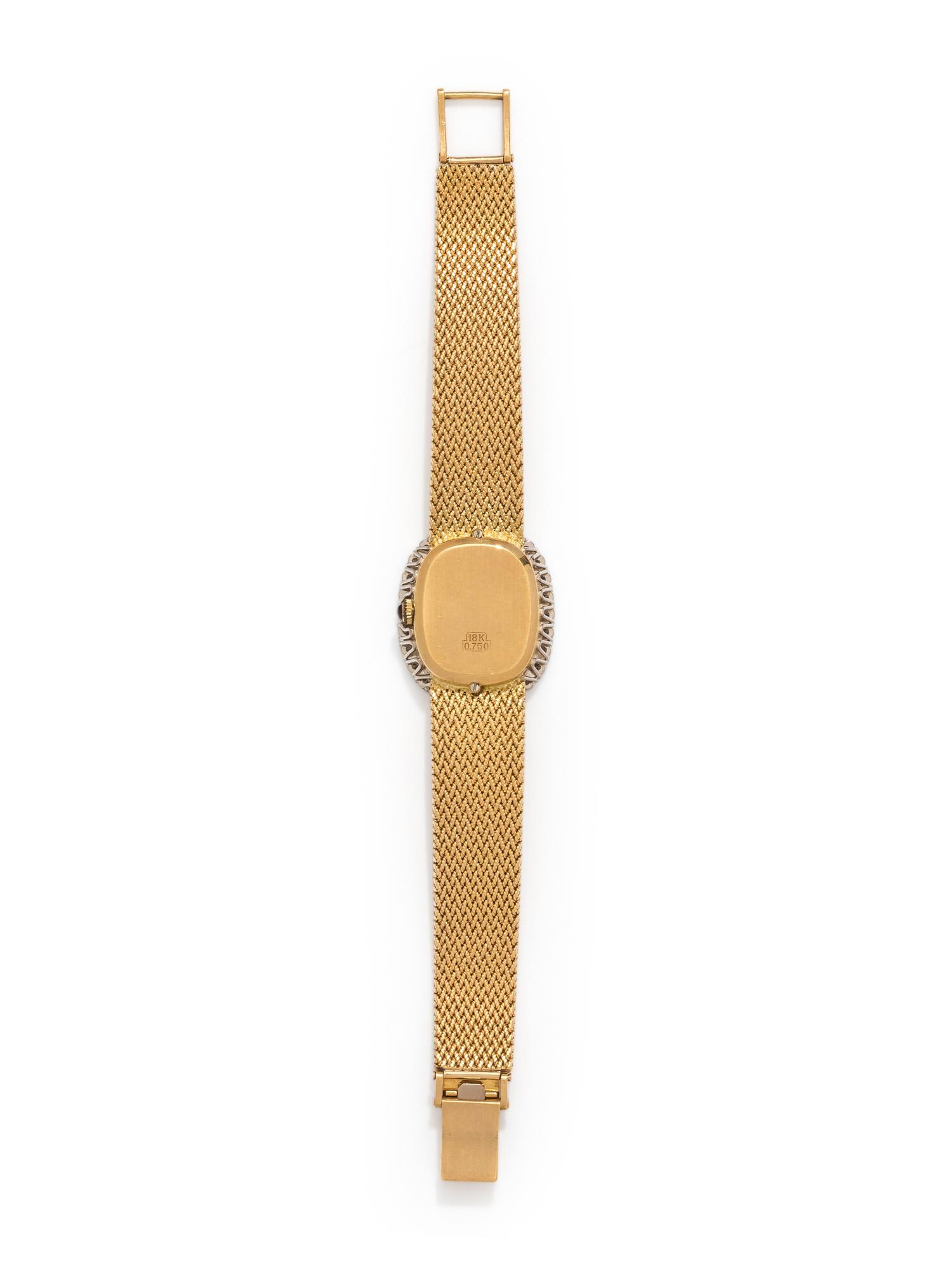 UNIVERSAL GENEVE, 18K YELLOW GOLD AND DIAMOND WRISTWATCH