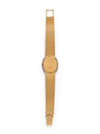 UNIVERSAL GENEVE, 18K YELLOW GOLD AND DIAMOND WRISTWATCH