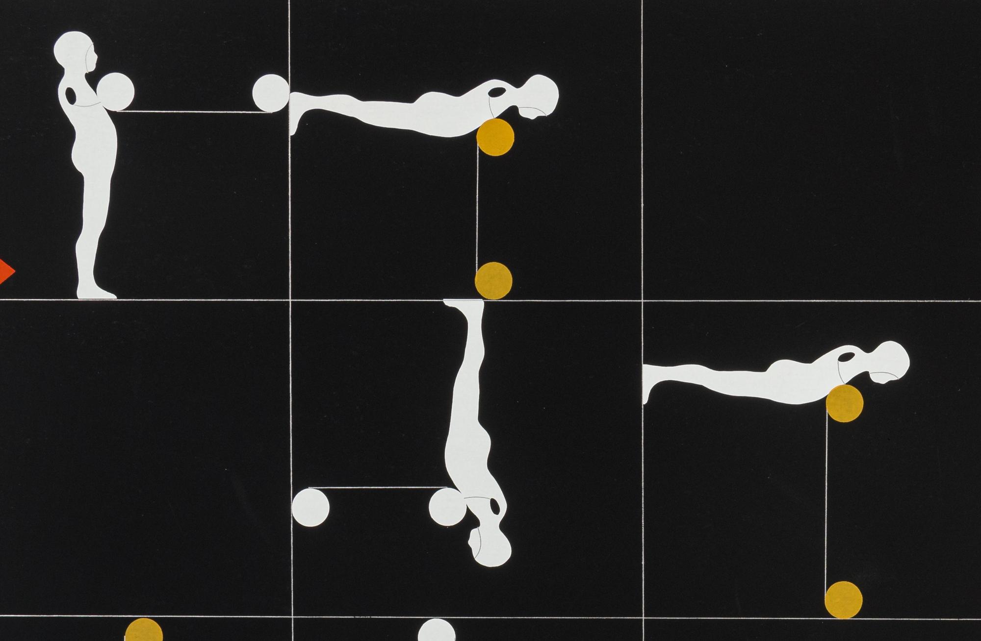 Grid with Multiple Figures, 1966
