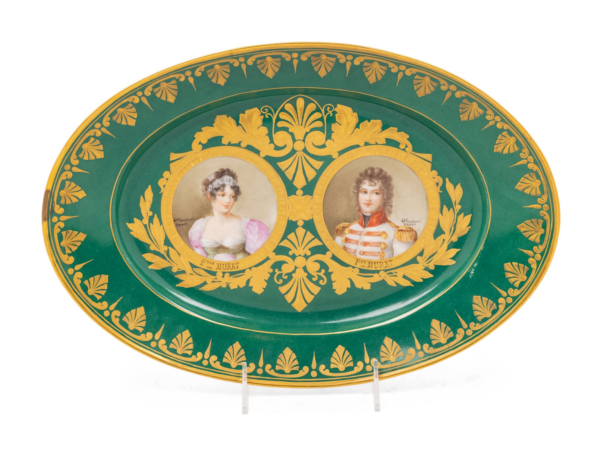 A Sèvres Style Porcelain Napoleonic Platter