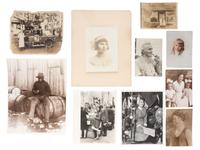 [EARLY PHOTOGRAPHY]. A selection of photographs and prints, incl. photographers with their cameras.