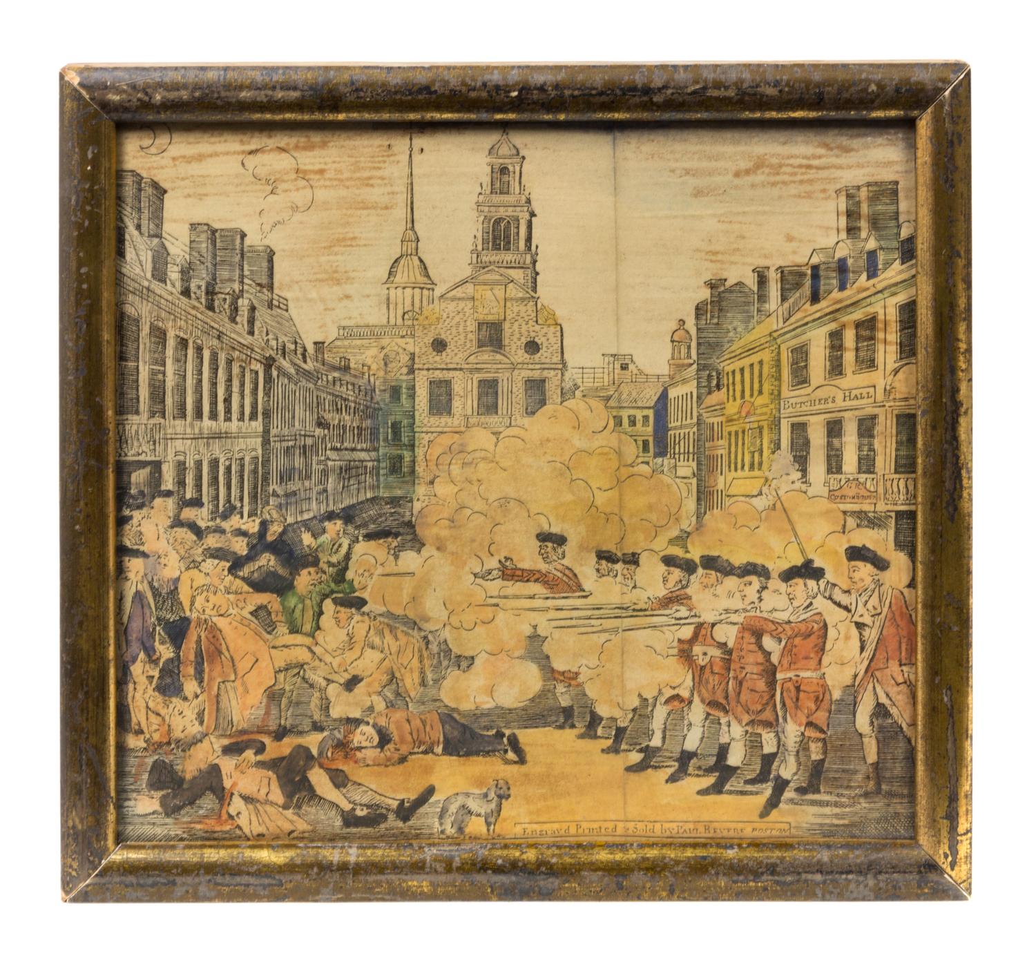 After Paul Revere, (19th Century), The Bloody Massacre