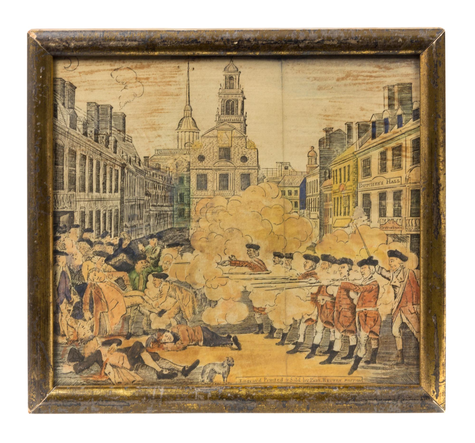 After Paul Revere, (19th Century), The Bloody Massacre