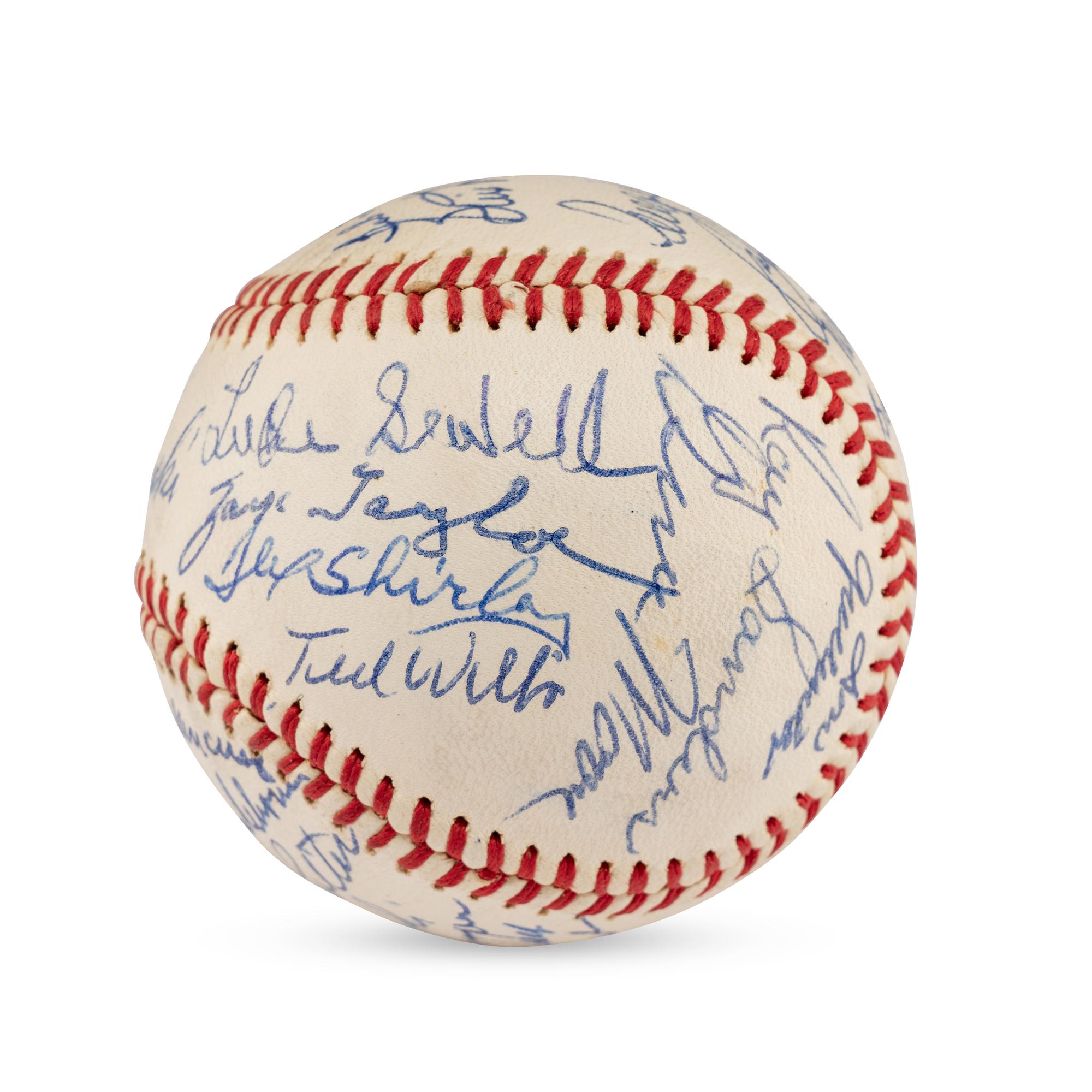 A 1944 St. Louis Cardinals and St. Louis Browns World Series Reunion Signed Baseball (Beckett Authentication Services Letter of Authenticity)